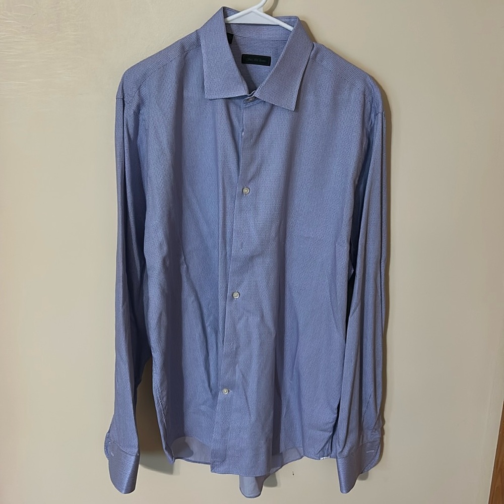 Saks Fifth Avenue Men’s Button Down Dress Short Size 17